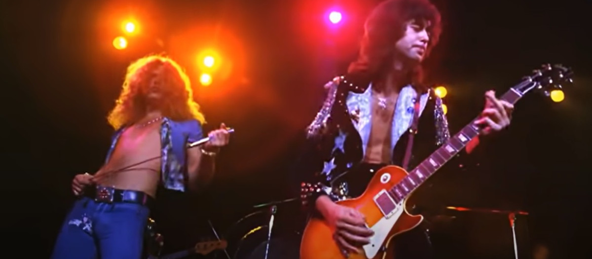 Robert Plant y Jimmy Page en el histórico concierto del Madison Square Garden de 1973