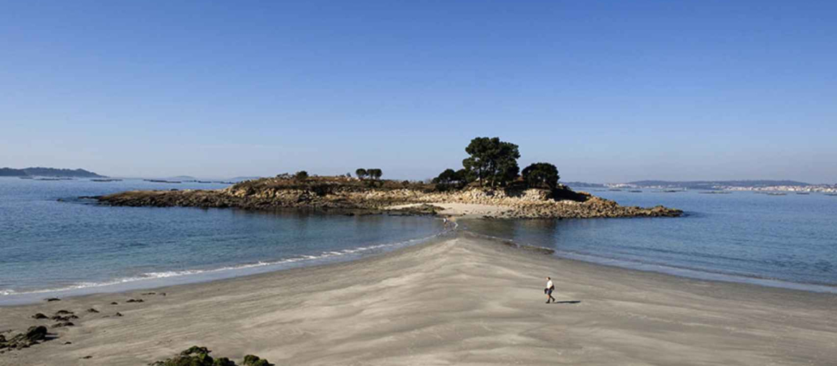 Isla de San Clemente en Marin (Pontevedra)