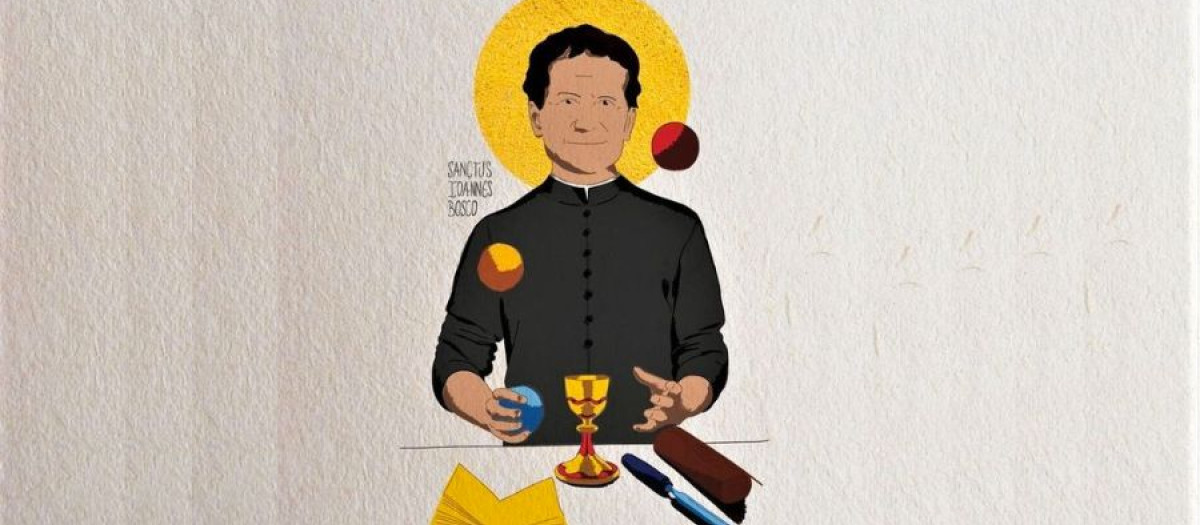 San Juan Bosco, fundador de los Salesianos, se le considera como el patrón de los magos