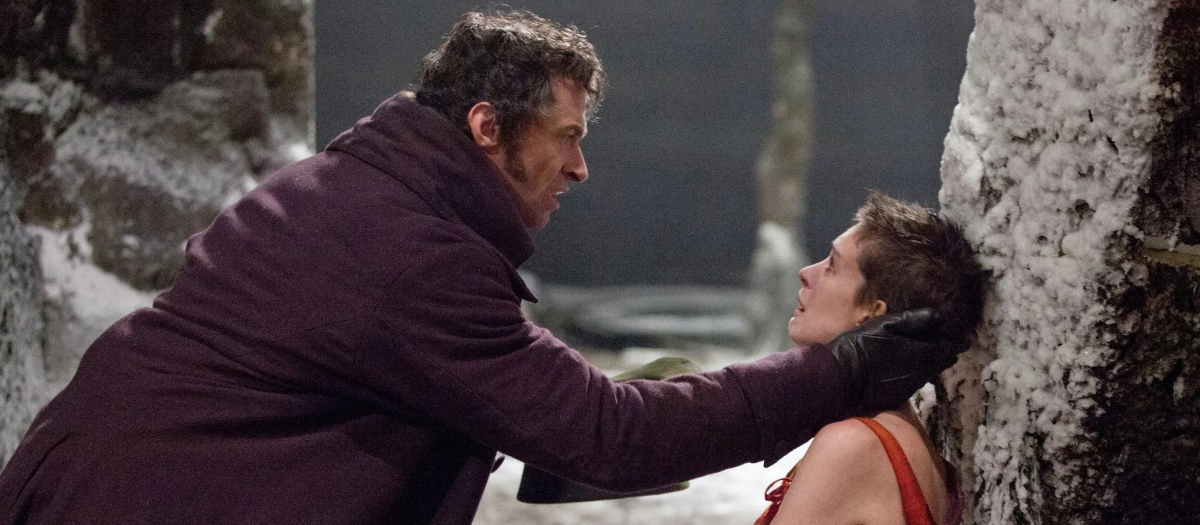 Hugh Jackman y Anne Hathaway, como Valjean y Fantine, en la versión cinematográfica de 2012