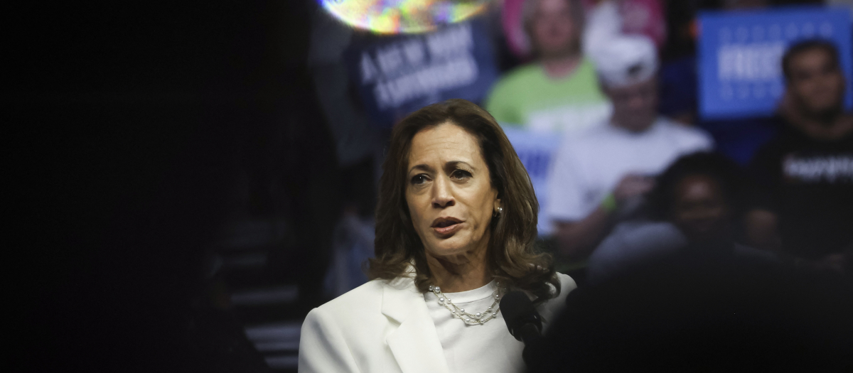 La vicepresidenta y candidata demócrata a la Casa Blanca, Kamala Harris