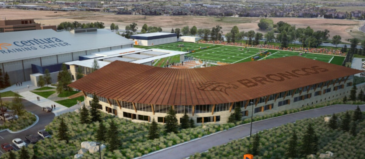 Maqueta del centro de entrenamiento de los Denver Broncos