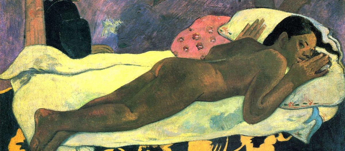 Cuadro 'Manao tupapau', donde Gauguin retrata a su amante Tehemana