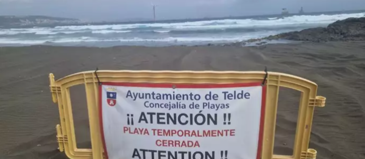 Cerradas las playas de San Borondón y Palos, en Telde