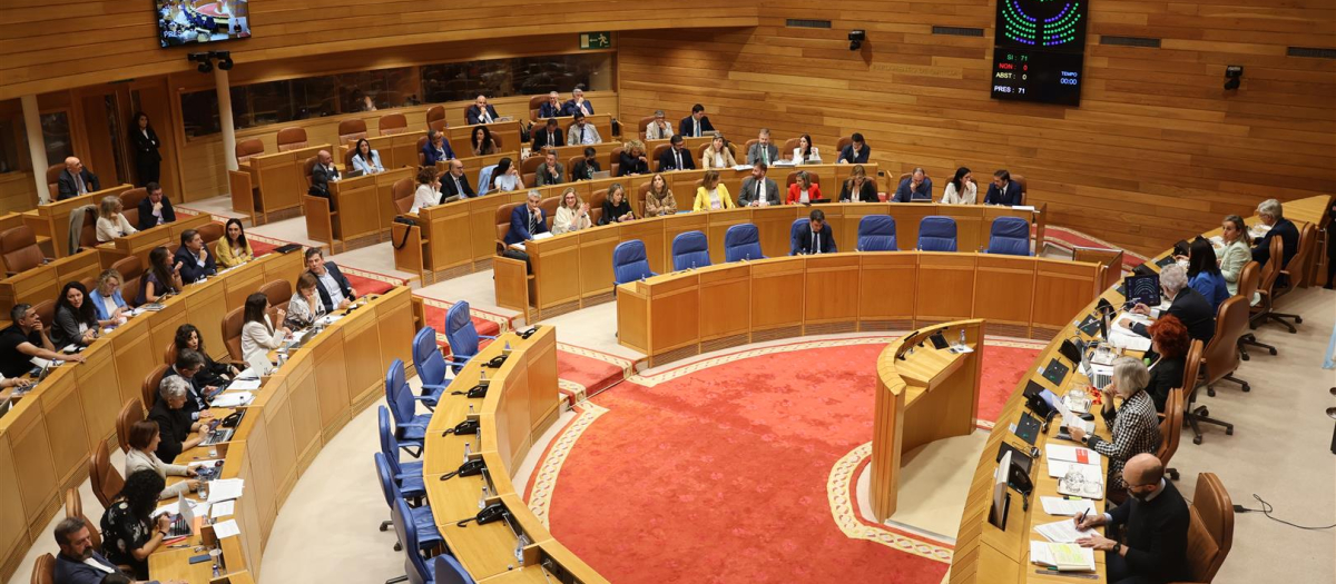 Un pleno del Parlamento de Galicia