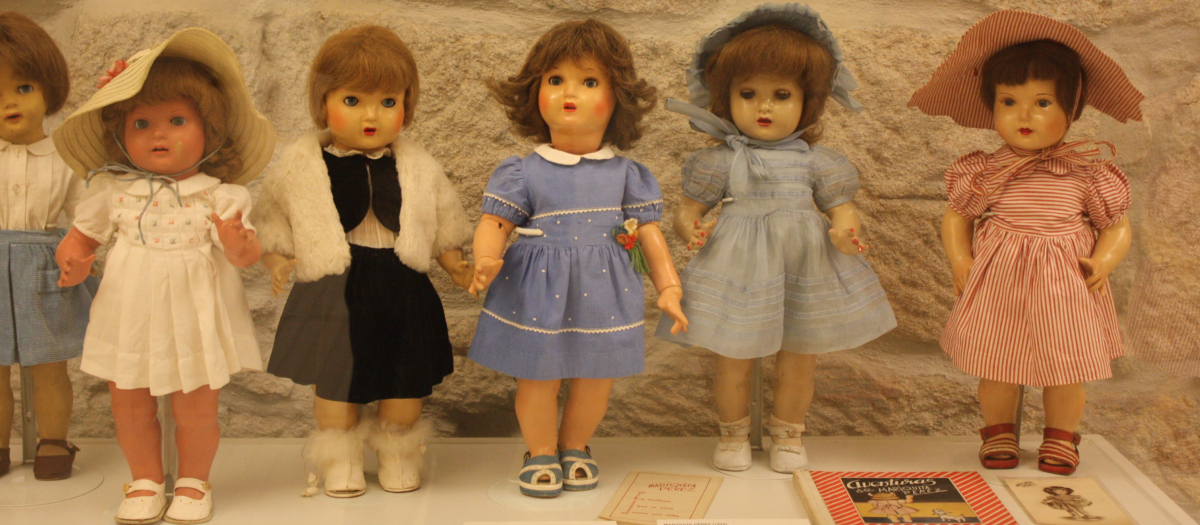 Modelos de "Mariquita Pérez", en el Museo de Pontevedra