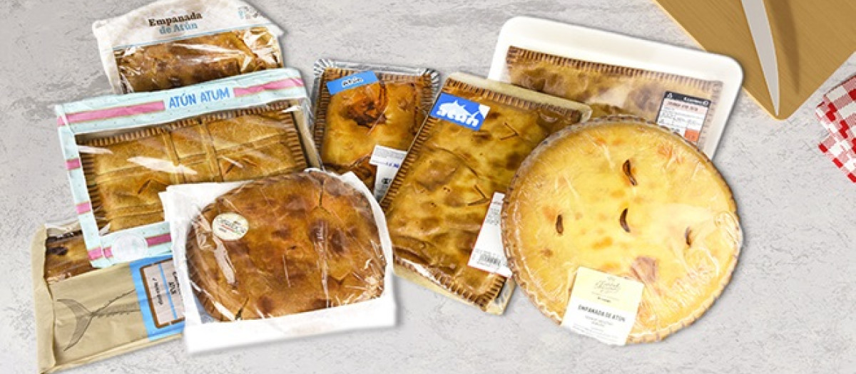 Empanadas de diferentes supermercados