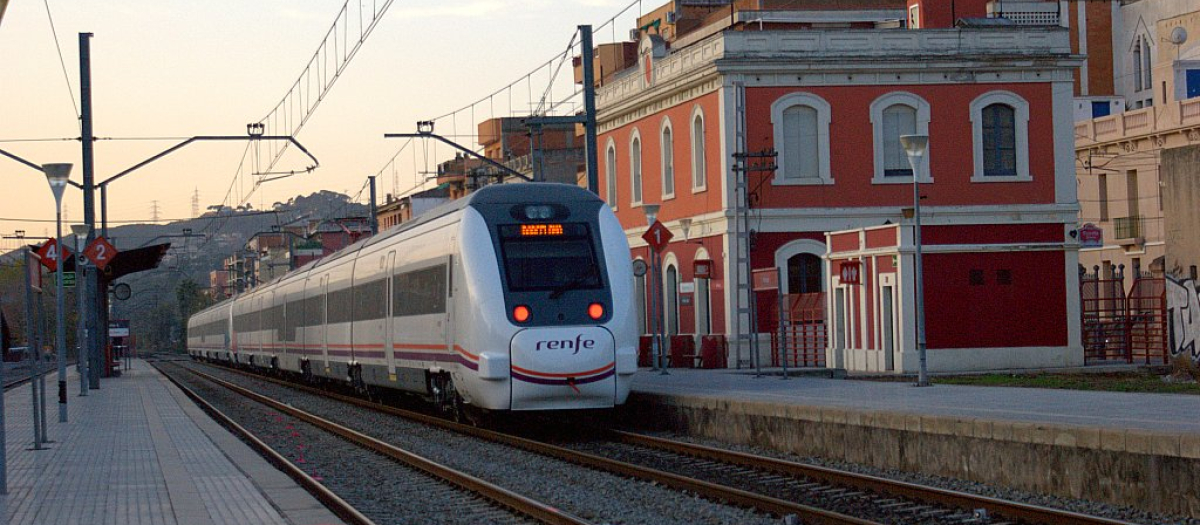 Estación de Montcada i Reixac, donde ha tenido lugar el accidente