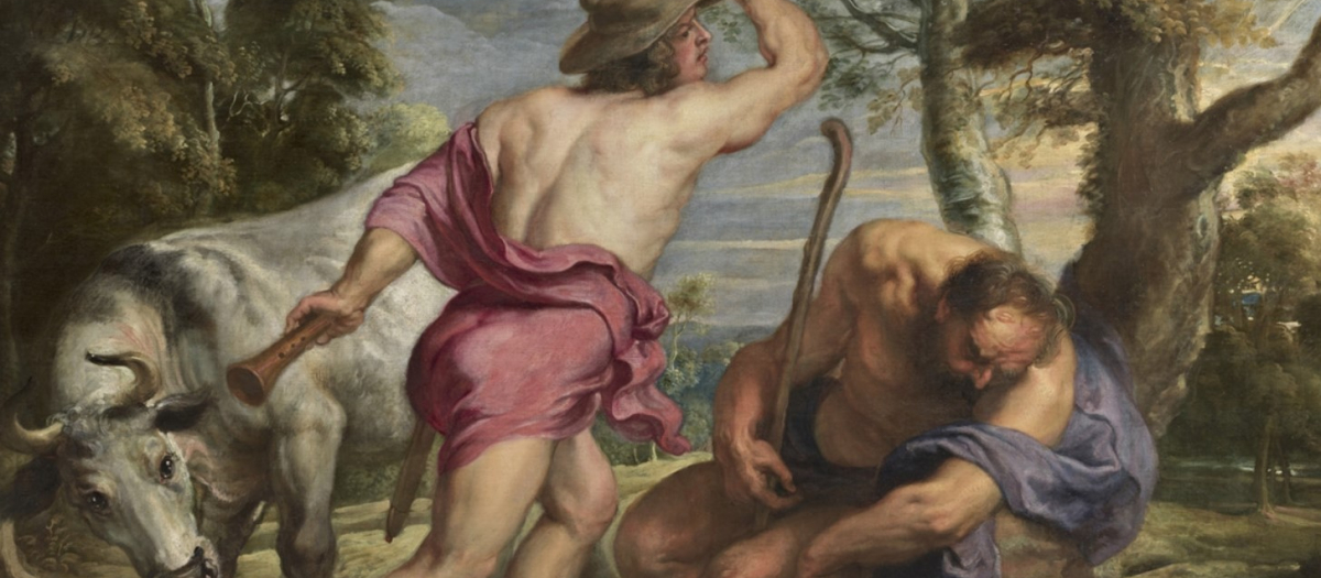 Detalle de Mercurio y Argos (1636-38) de Rubens