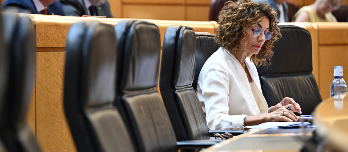 María Jesús Montero, la semana pasada en el Senado