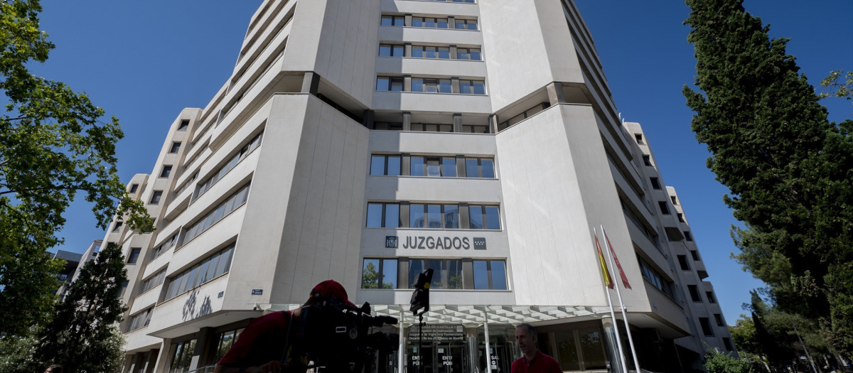 Fachada de los Juzgados de Plaza de Castilla en Madrid