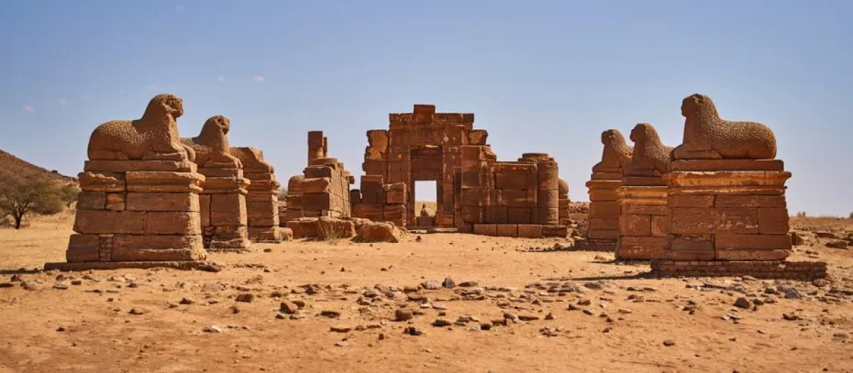 El templo de Amón en Naqa, Sudán