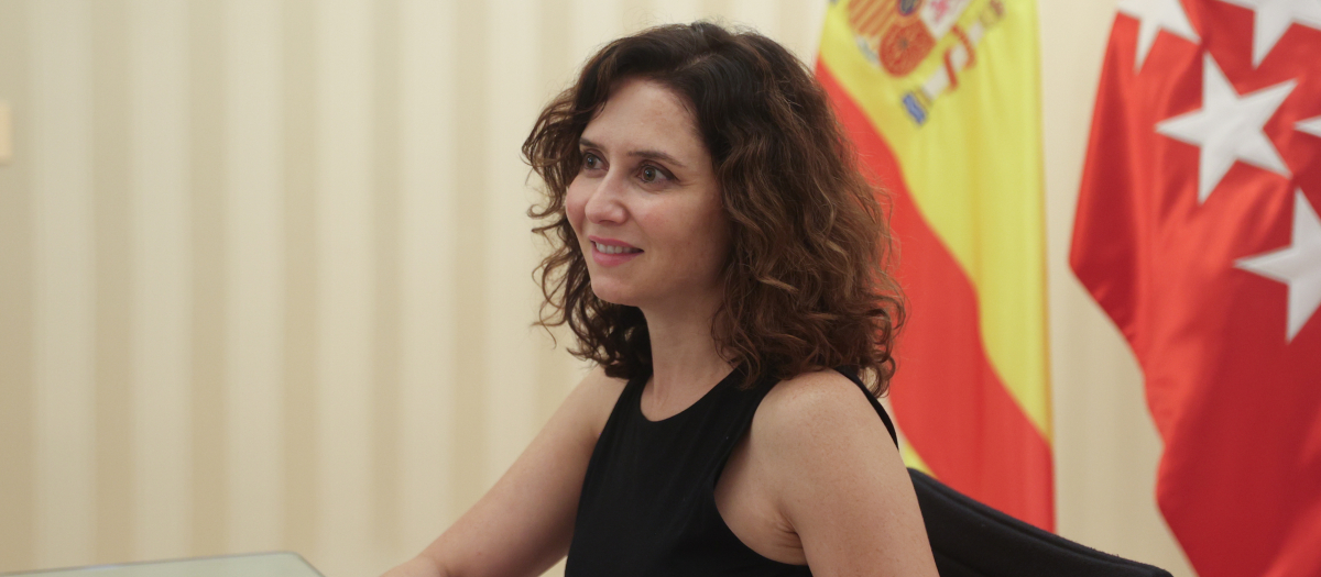 La presidenta de la Comunidad de Madrid, Isabel Díaz Ayuso