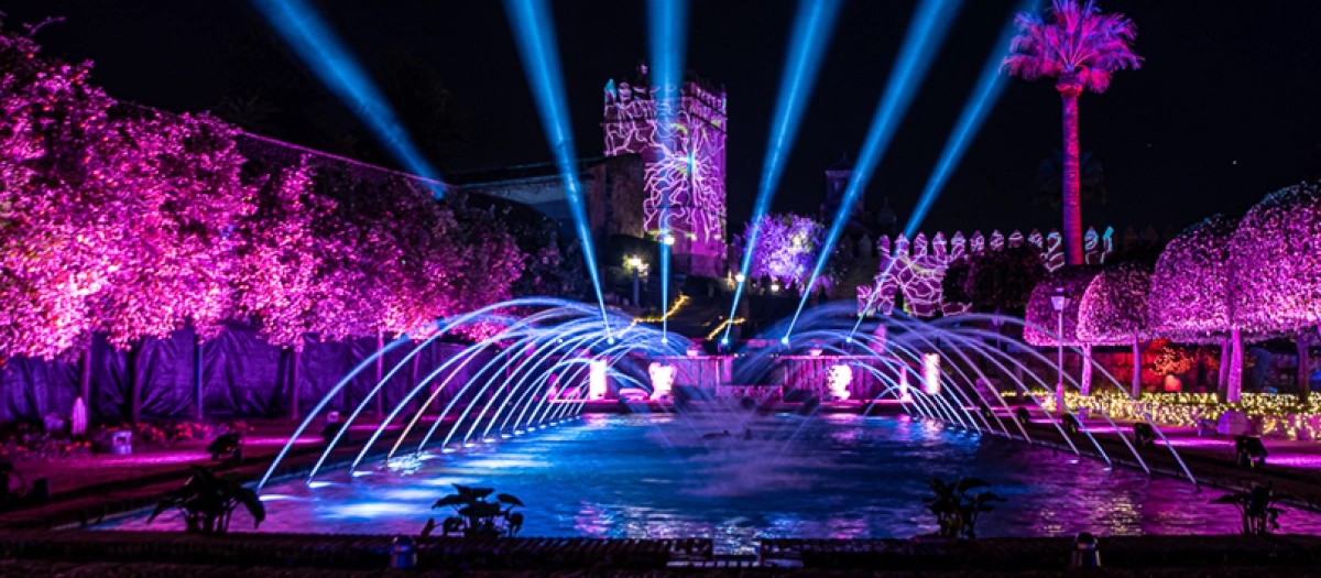 Espectáculo nocturno en el Alcázar de los Reyes Cristianos