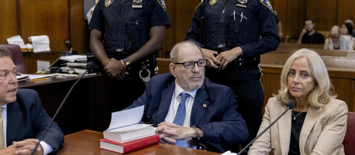 Harvey Weinstein durante su comparecencia en el juicio