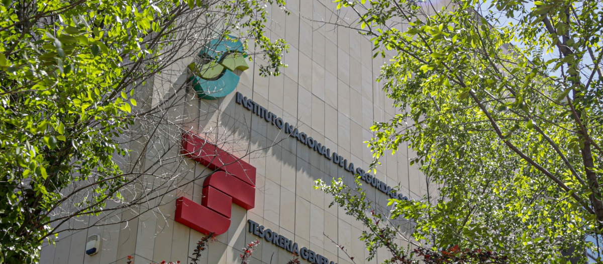 Fachada de la Tesorería General de la Seguridad Social, en Madrid