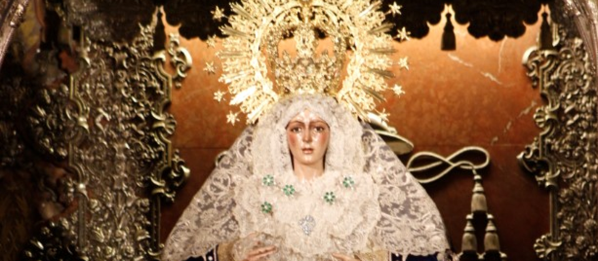 Detalle de la Virgen de la Macarena