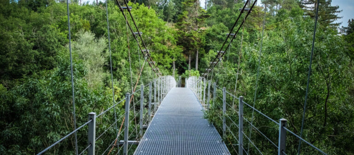 Este es el puente colgantes más largo de Galicia