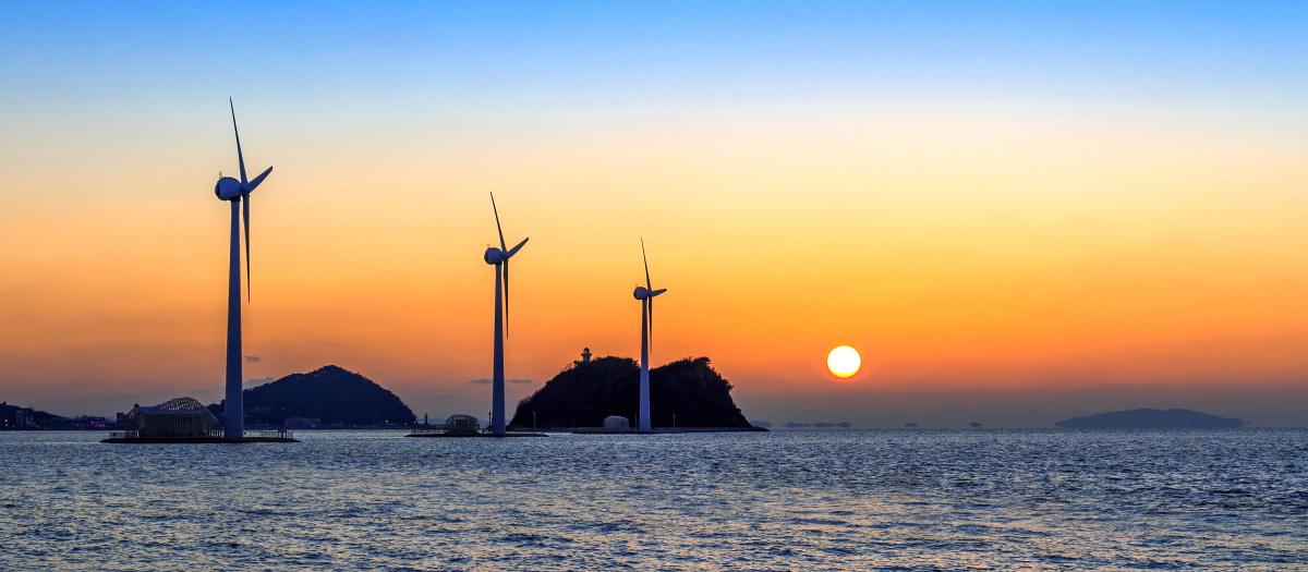 Energía eólica marina en Corea del Sur