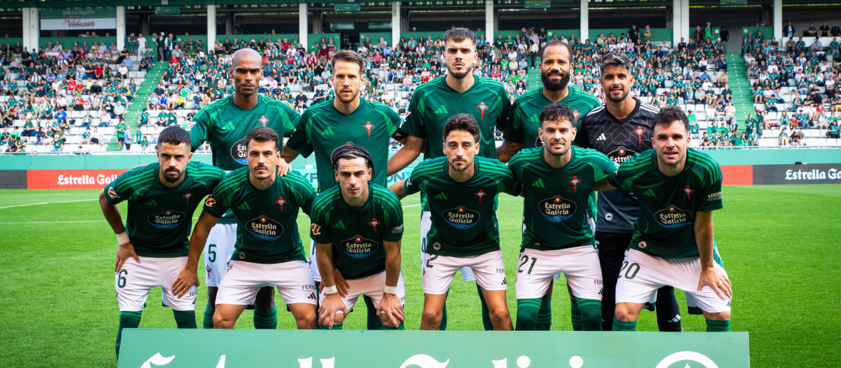 La alineación del Racing Club Ferrol en el duelo del pasado fin de semana ante el Albacete (1-4)