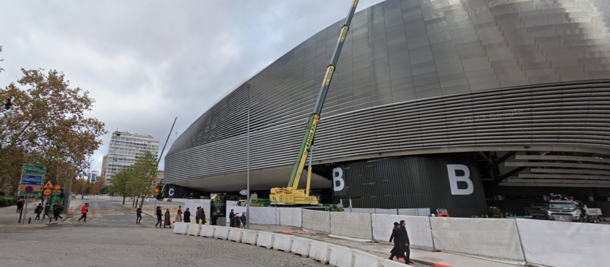 Obras del parking del Bernabéu