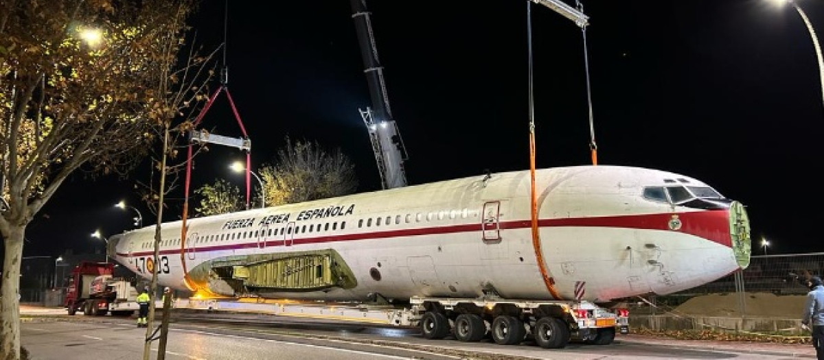 El Ala 35 del Ejército del Aire finaliza su participación en los trabajos que darán una nueva vida a dos Boeing 707 ya en desuso