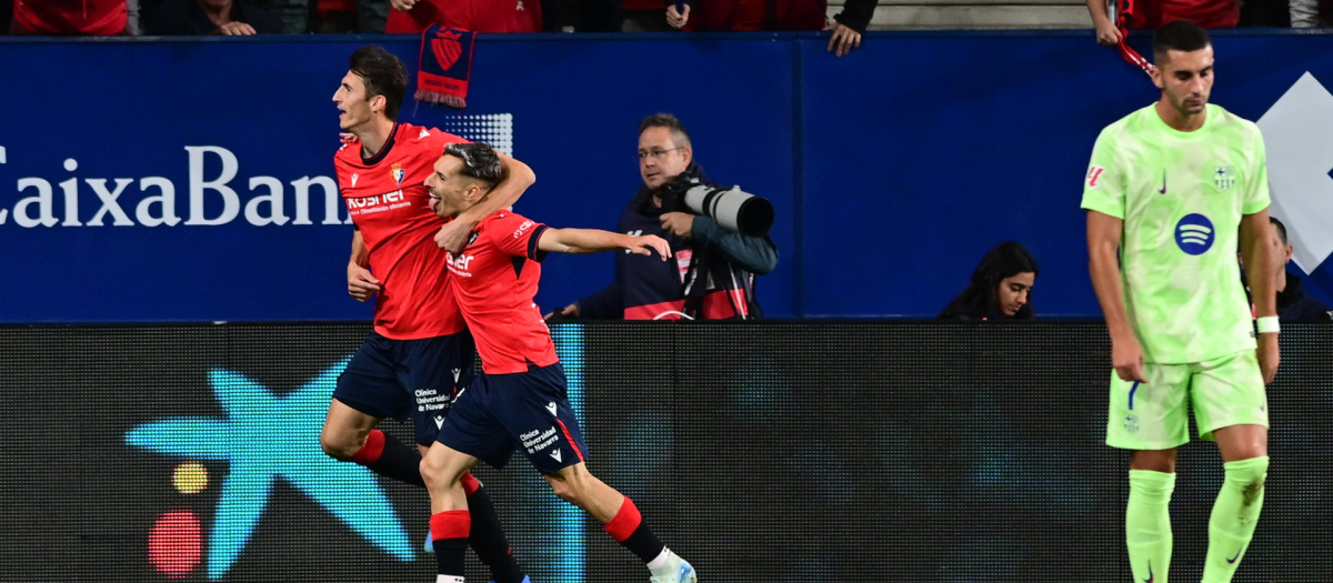 Osasuna sorprende al Barcelona y le endosa su primera derrota de la Liga