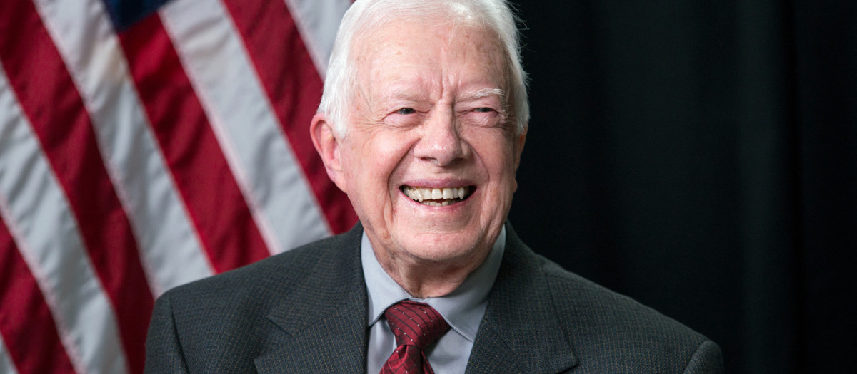 El expresidente Jimmy Carter en un evento en Atlanta (Archivo)