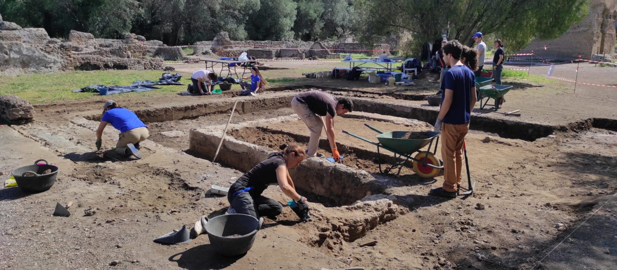 Excavaciones en la villa Adriana