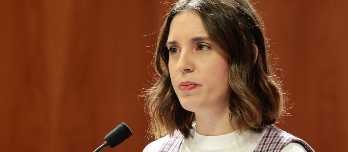 La exministra de Igualdad y eurodiputada, Irene Montero