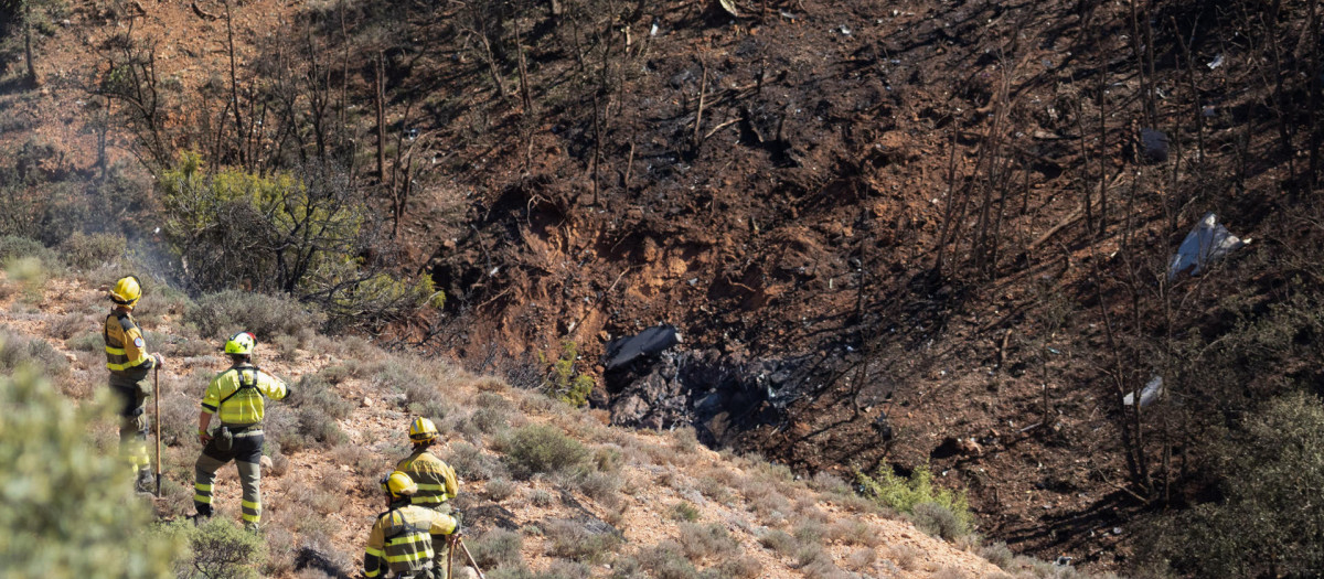 Los equipos de emergencias en el lugar del accidente