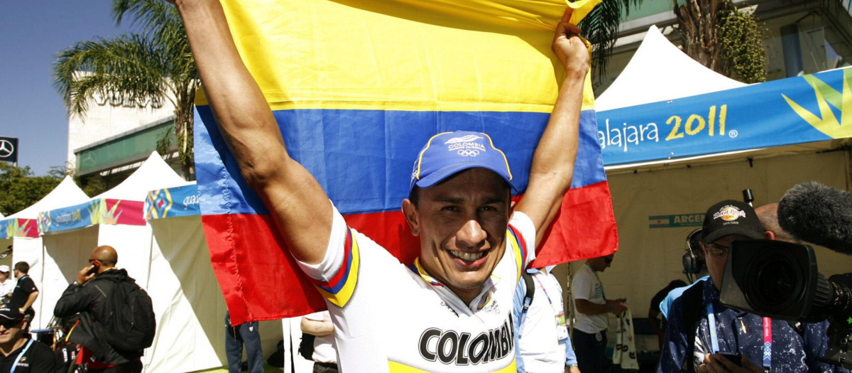 Fotografía de archivo del 10 de octubre de 2011 del ciclista colombiano Marlon Pérez