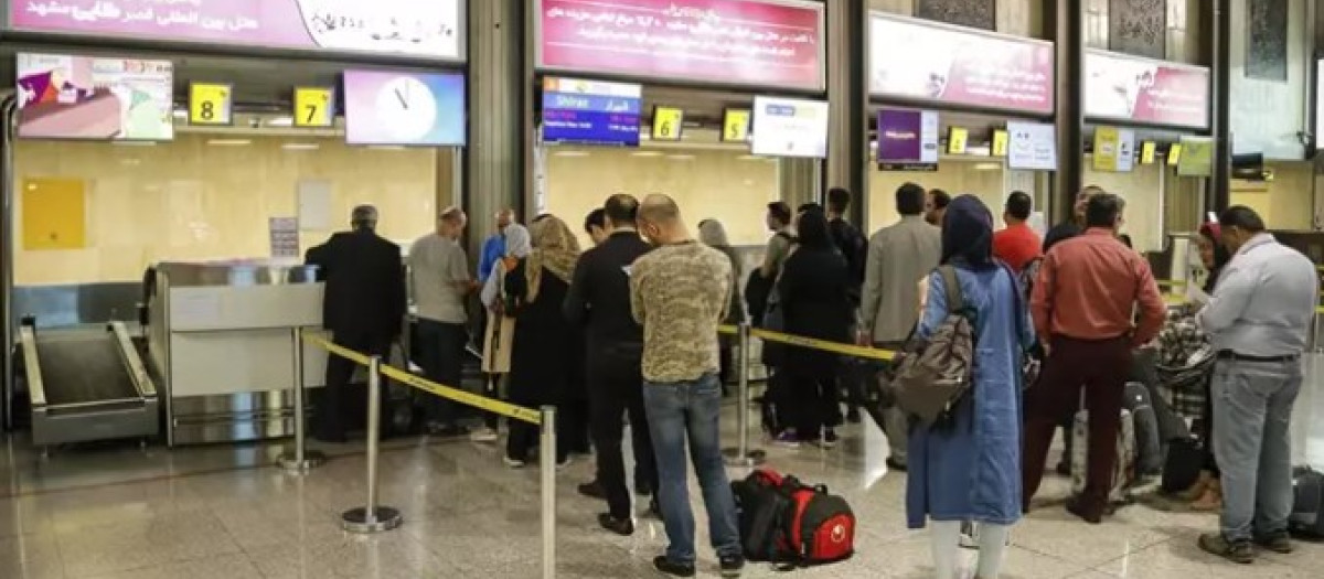 Imagen de archivo del Aeropuerto Internacional Mehrabad en Teherán