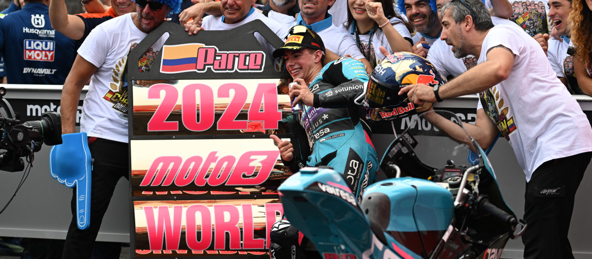 David Alonso se proclama campeón del mundo de Moto3 en el GP de Japón