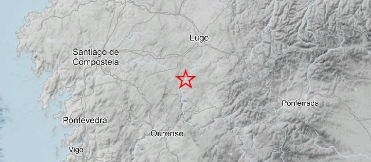 Registrado un terremoto de magnitud 3 en la localidad lucense de Taboada.

REMITIDA / HANDOUT por INSTITUTO GEOGRÁFICO NACIONAL
Fotografía remitida a medios de comunicación exclusivamente para ilustrar la noticia a la que hace referencia la imagen, y citando la procedencia de la imagen en la firma
08/10/2024