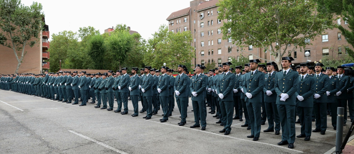 532 guardias civiles en prácticas se incorporan hoy a la región

REMITIDA / HANDOUT por DELEGACIÓN DEL GOBIERNO
Fotografía remitida a medios de comunicación exclusivamente para ilustrar la noticia a la que hace referencia la imagen, y citando la procedencia de la imagen en la firma
08/10/2024