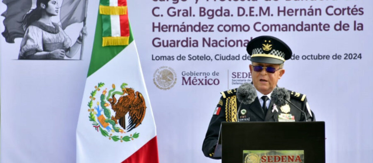 General Hernán Cortés, jefe de la Guardia Nacional de México