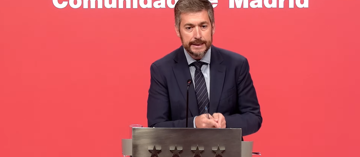 El portavoz de la Comunidad de Madrid, Miguel Ángel García Martín