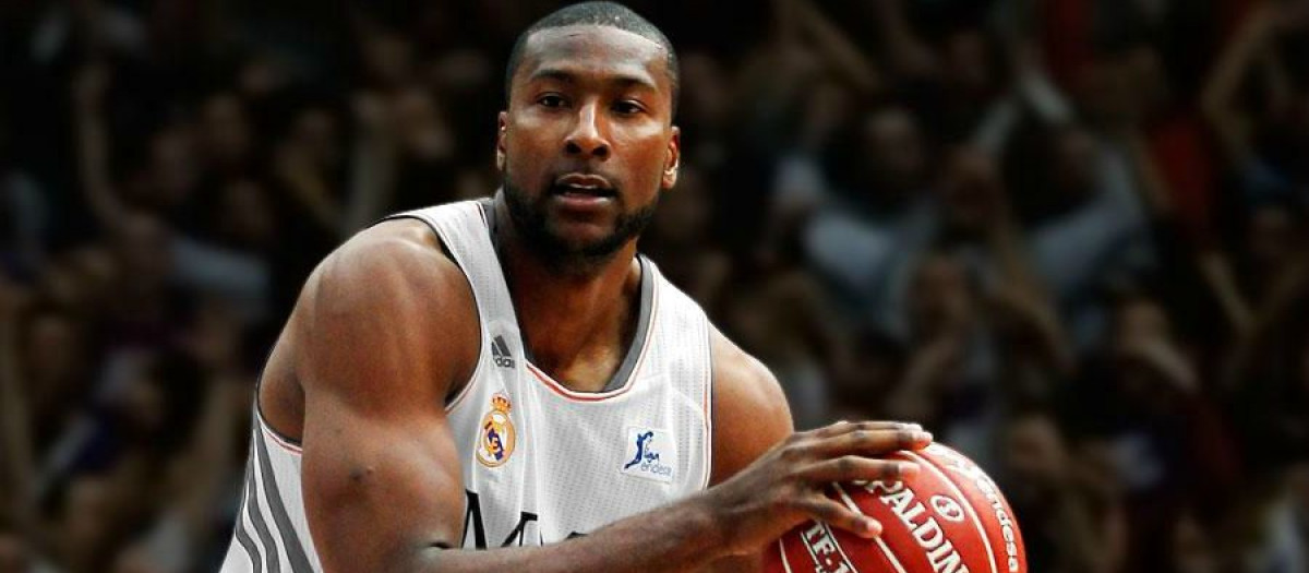 Marcus Slaughter, en un partido con el Real Madrid