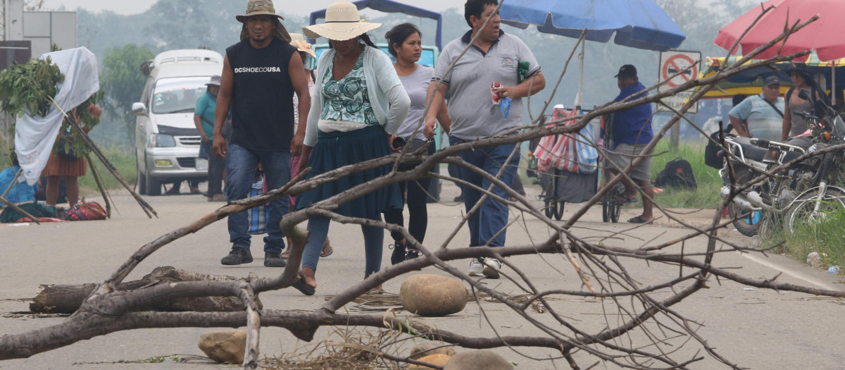 Los campesinos bolivianos han bloqueado las carreteras