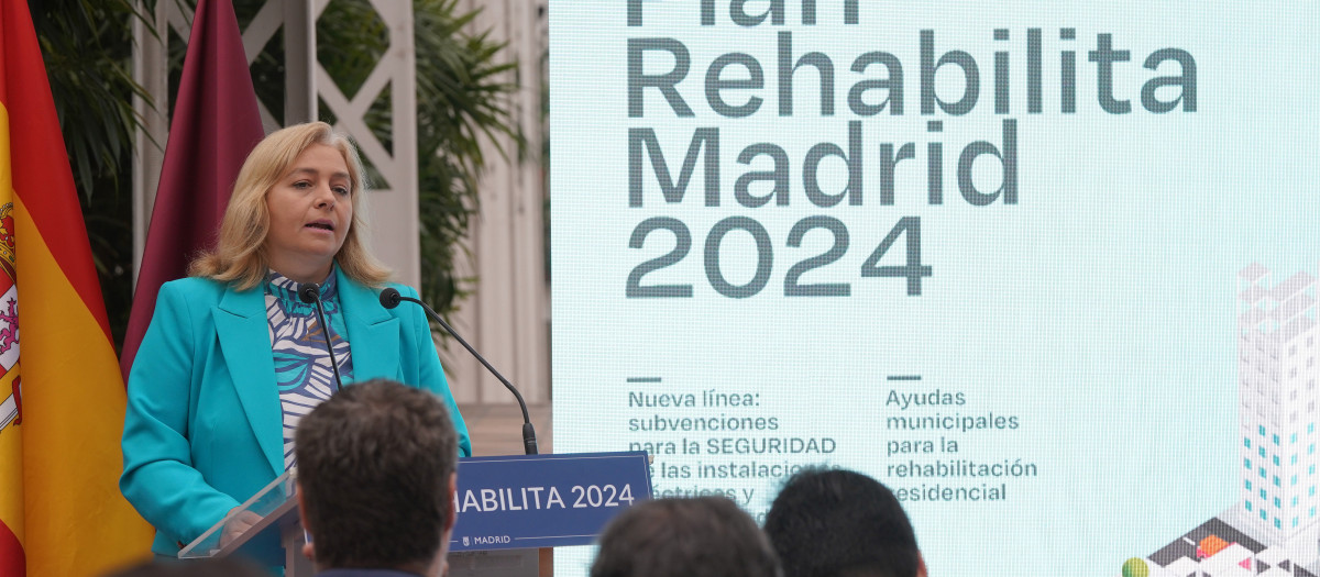 La vicealcaldesa de Madrid, Inma Sanz, en el acto de presentación