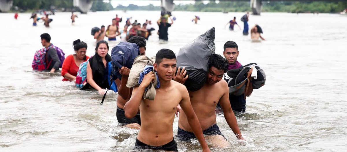 La segunda caravana de inmigrantes durante el sexenio de Sheinbaum que parte de Chiapas