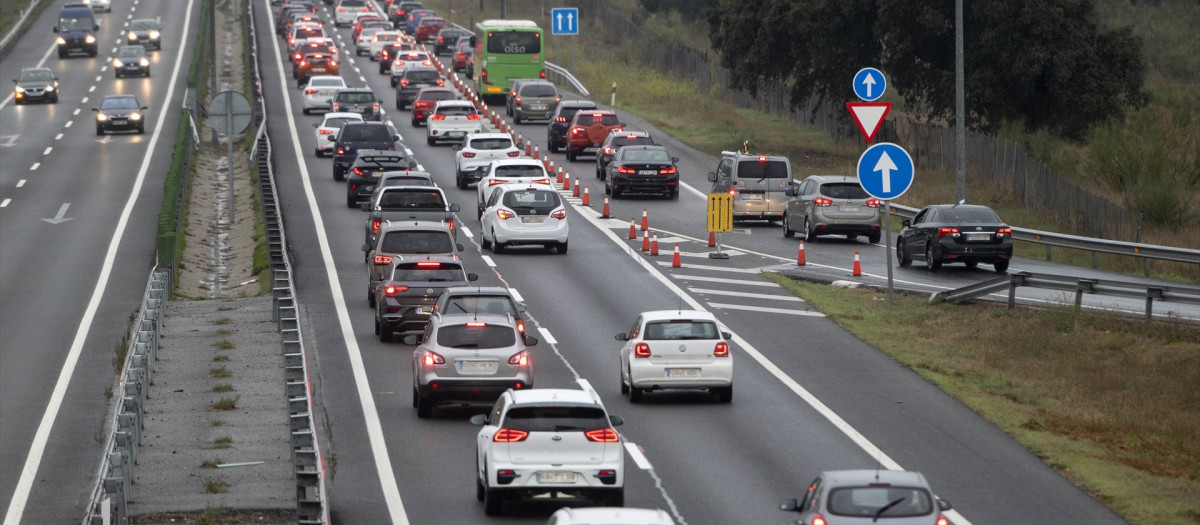 Tráfico en la carretera A-1