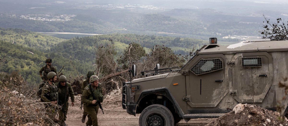 Incursión controlada organizada por el Ejército israelí en la región de Naqoura, en el sur del Líbano