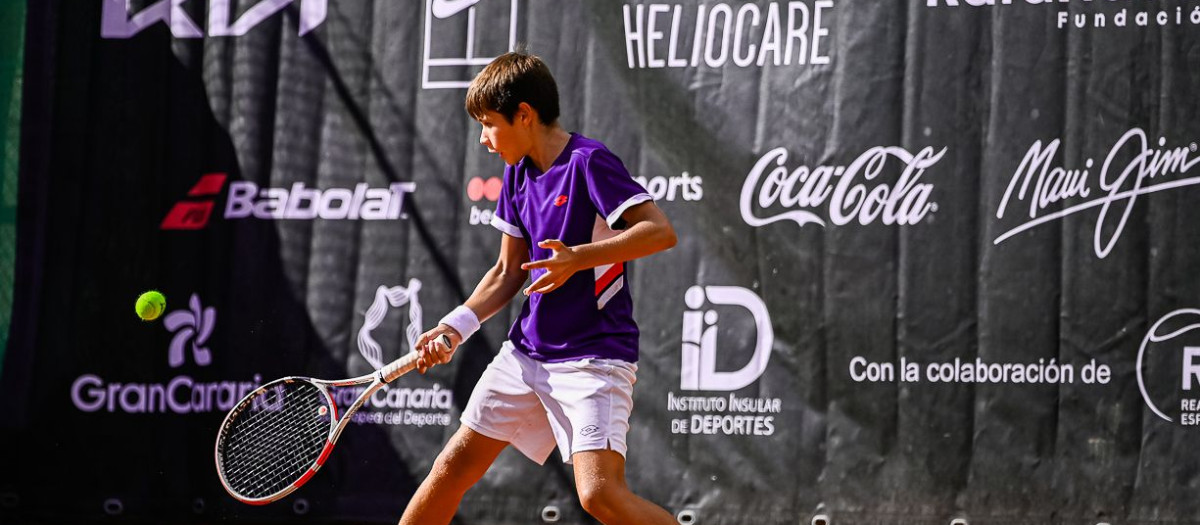 Jaime Alcaraz, en una competición junior