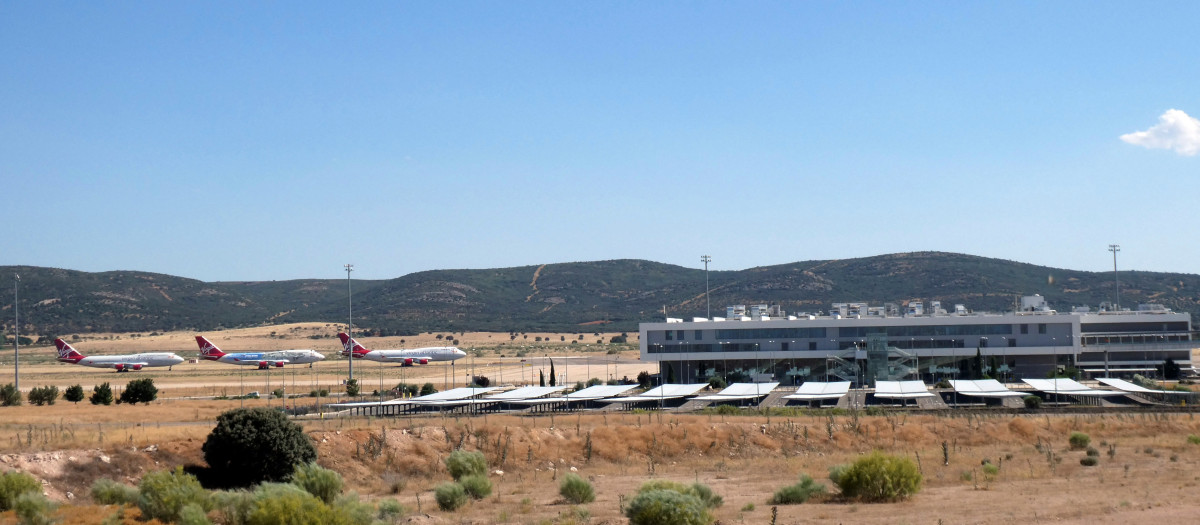 Vista del Aeropuerto de Ciudad Real en una imagen de 2020