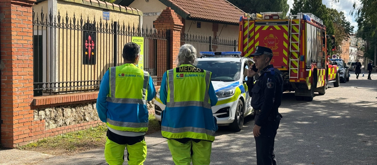 Imagen del accidente laboral en Arganda del Rey.

REMITIDA / HANDOUT por EMERGENCIAS 112
Fotografía remitida a medios de comunicación exclusivamente para ilustrar la noticia a la que hace referencia la imagen, y citando la procedencia de la imagen en la firma
19/10/2024