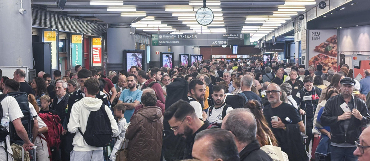 Imágenes de las aglomeraciones en Atocha