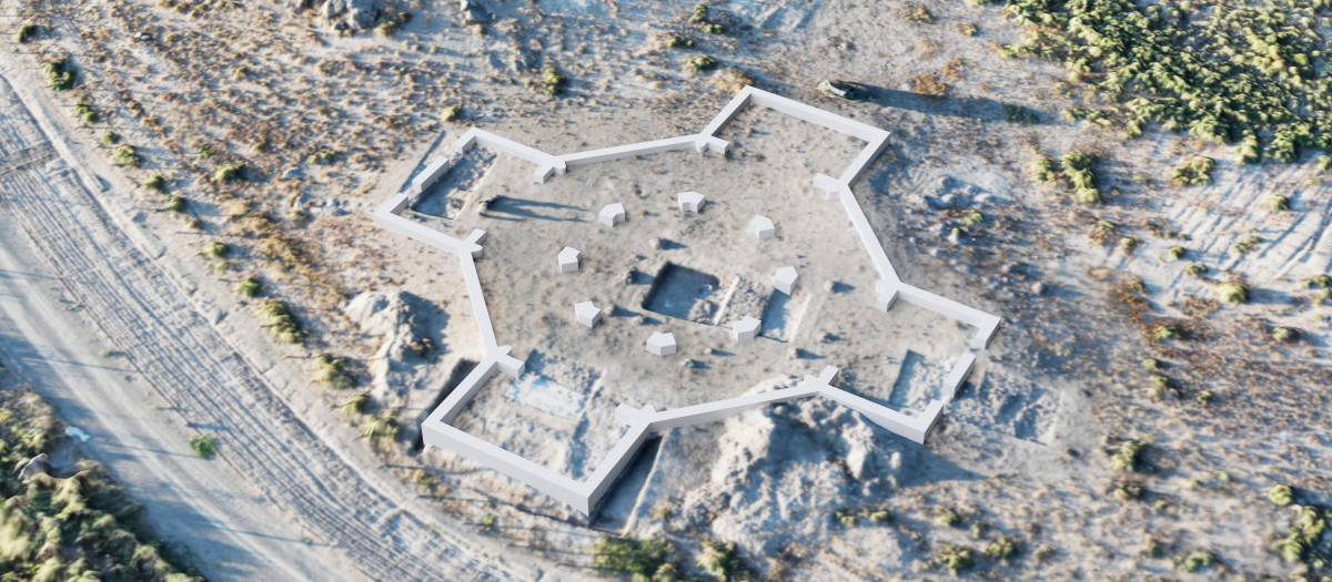 La planta octogonal de la iglesia encontrada en Artaxata