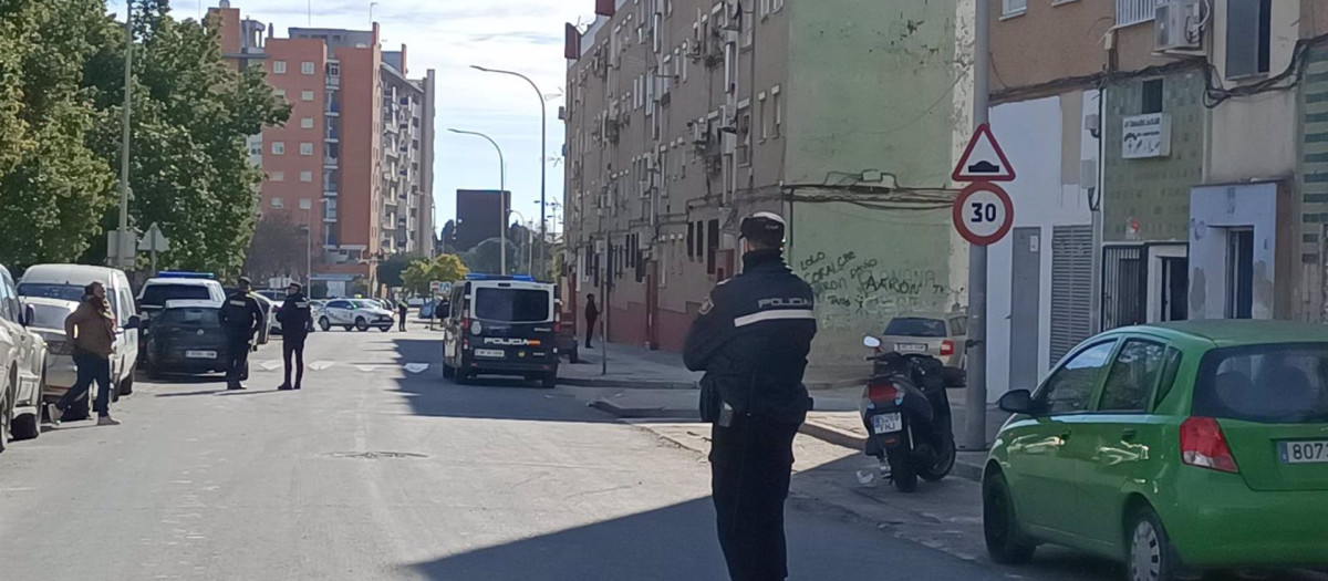 Agentes de la Policía Nacional en El Torrejón (archivo)